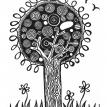 Candy tree - Black and White Series